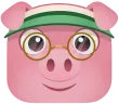 Mascota SaldoApp: chanchito con gafas, símbolo de mayordomía